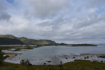 Lofoten, Flakstad, Fredvang, Norwegen, Flakstadøya, Moskenesøya, Ryten, Selfjorden, Fjord,...