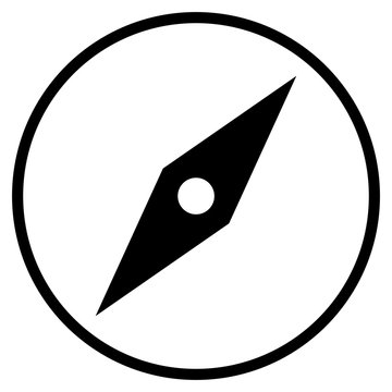 Icon Kompass im Kreis
