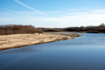 The flow of the Amur river. The City Of Khabarovsk. Russia