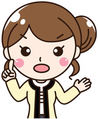  女性会社員OLの案内提案紹介