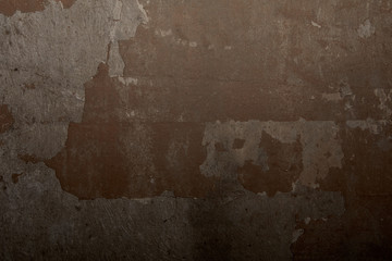full frame of dark brown concrete wall as background