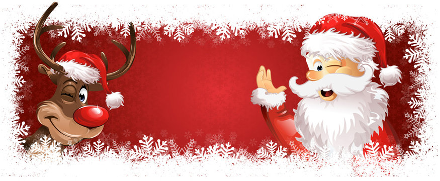 Rudolph und Weihnachtsmann