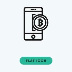 Bitcoin vector icon