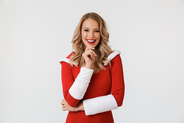 Portrait of a happy blonde woman