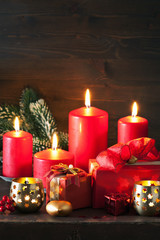 christmas gift box and decoration light