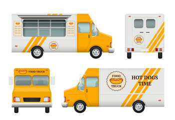 Food Truck Mockup Photos Royalty Free Images Graphics Vectors