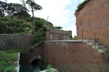 崩壊した歴史的建物