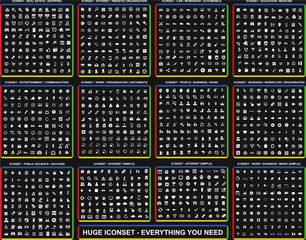 Dark Huge Iconset - All you need - Piktogramme