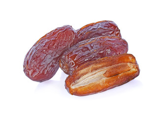 date palm fruit on white background