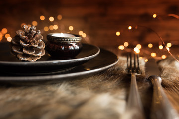 Christmas decoration for a place setting