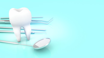 tooth and dentist equipment