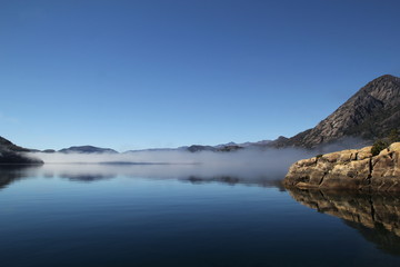 Fototapeta na wymiar Playa de Yuco, Lago Lacar, San Martin de los Andes, Neuquen, Patagonia Argentina