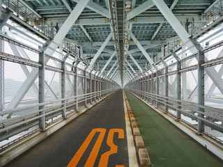 Naklejka premium inside a bridge