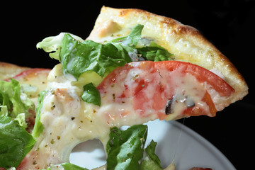 background delicious pizza