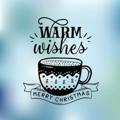 Merry Christmas typography.