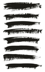 Obraz premium Calligraphy Paint Brush Background High Detail Abstract Vector Background Set 149