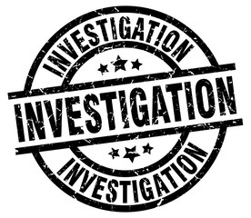 investigation round grunge black stamp