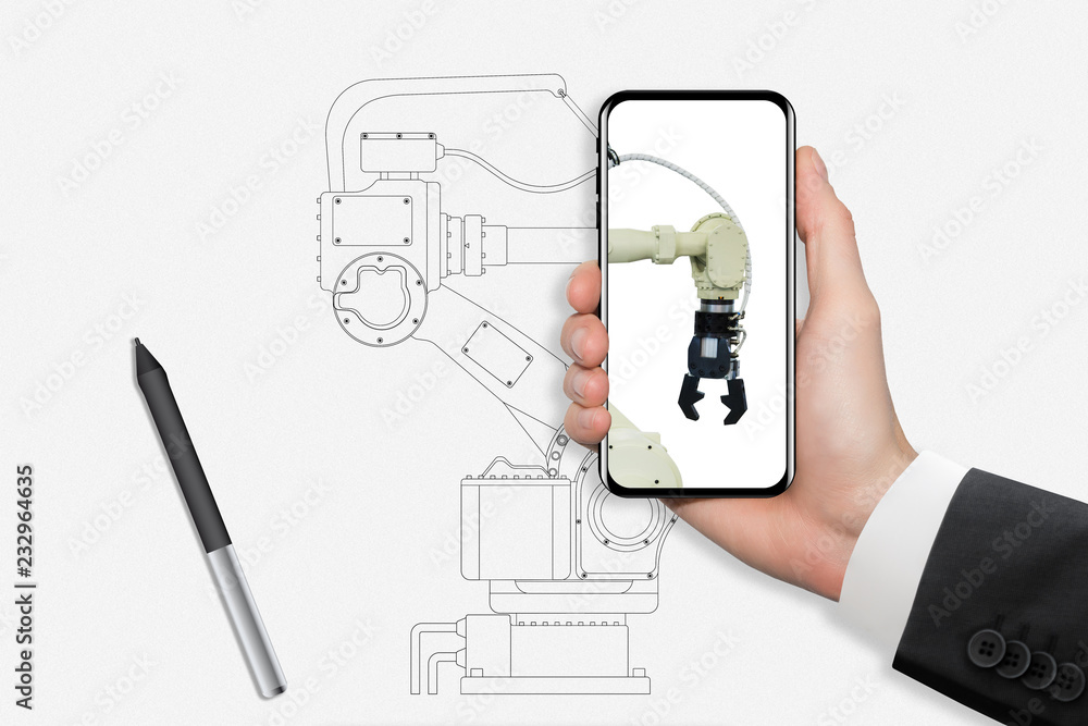 Poster augmented reality in engineering. construction of robots.