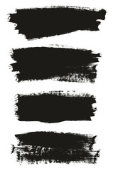 Calligraphy Paint Brush Background High Detail Abstract Vector Background Set 133