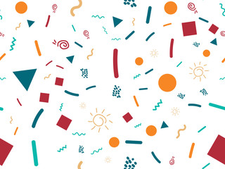 Abstract seamless geometric pattern.