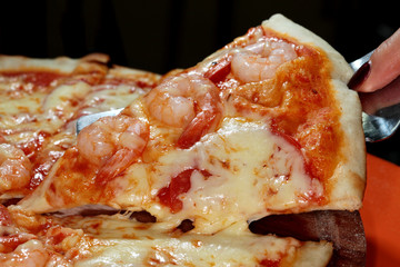 background delicious pizza