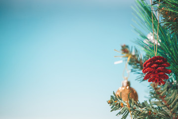 Christmas tree baubles seasonal  background