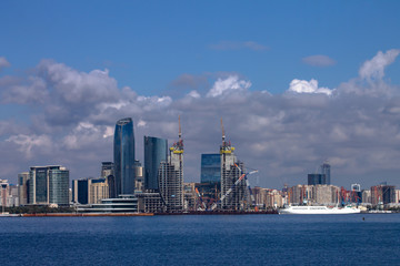Naklejka premium View to Baku city.