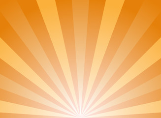 Sunlight abstract background. Orange and gold color burst background. Vector illustration.