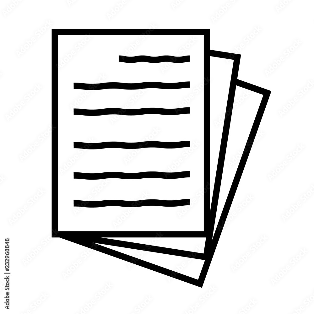 Poster document icon on white background. document sign. flat style. paper icon for your web site design, l