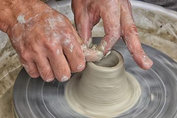 hands of a potter