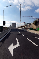 the Paris ring road exit ramps  