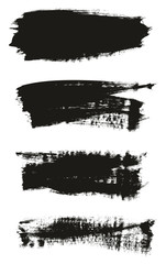 Calligraphy Paint Brush Background High Detail Abstract Vector Background Set 31