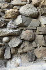 texture of the stone wall