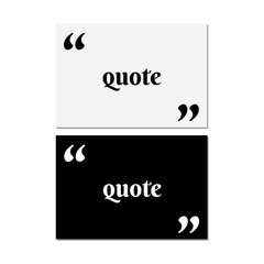 Quote background vector. Quote bubble vector template