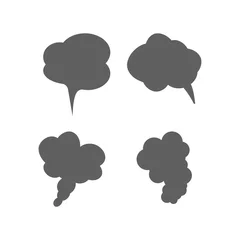 Dekokissen Smoke vector clouds. Fog and steam cartoon vector illustration © 3dwithlove