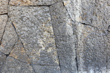 texture of the stone wall