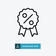 Discount black friday vector icon