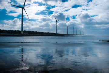 Windmills by the Sea