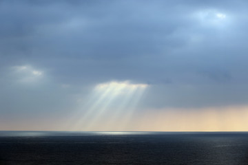 rays through the clouds