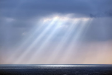 rays through the clouds