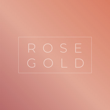 Rose gold gradient collection. Rose gold vector background