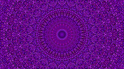 Purple abstract jungle ornate mandala wallpaper - geometric vector graphic design