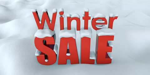 Winter Sale Advertising Banner Design