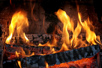 Fototapeta premium flames background texture