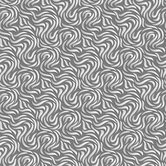 Fototapeta premium Abstract seamless background. Silver curves with shadows. Stock vector endless backdrop.