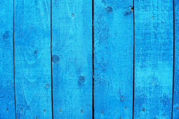   Beautiful wooden blue  background for design, banner and layout.             