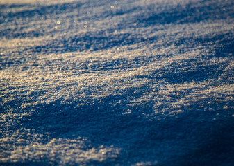 Obraz premium Snow at sunrise as an abstract background