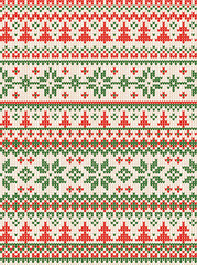 Merry Christmas Happy New Year greeting card frame scandinavian ornaments