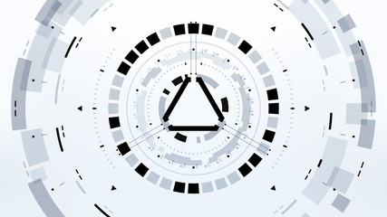 Futuristic Technology Abstract Background. Vector Modern Hi-Tech Wallpaper