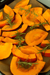 Zucca al forno con rosmarino